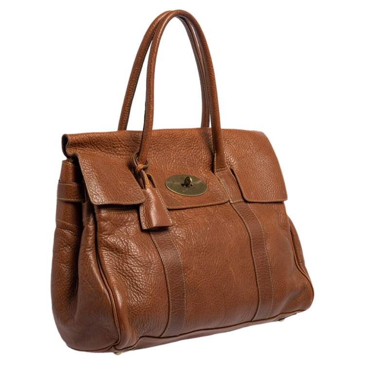 مملوكة مسبقًا Mulberry Brown Leather Small Bayswater Satchel
