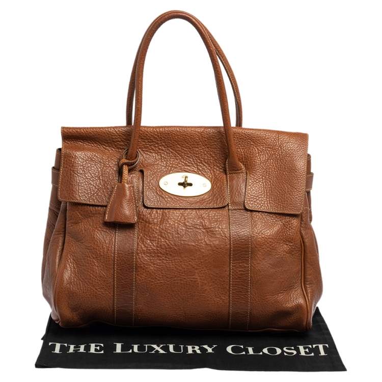 مملوكة مسبقًا Mulberry Brown Leather Small Bayswater Satchel