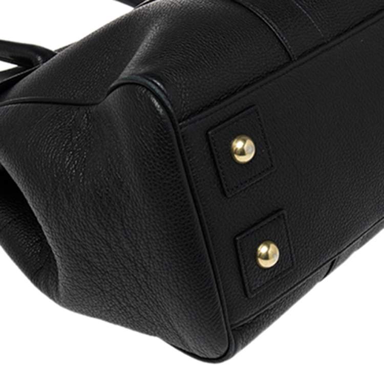 مملوكة مسبقًا Mulberry Black Leather Bayswater Satchel