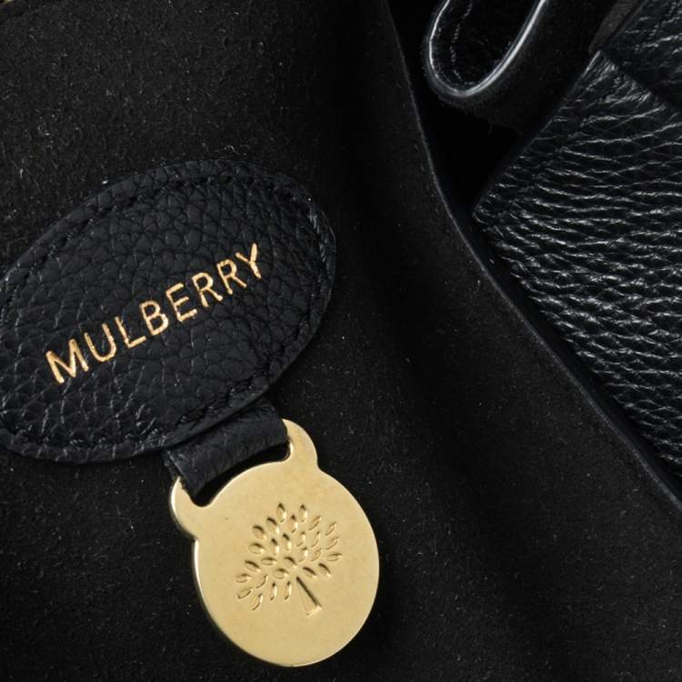 مملوكة مسبقًا Mulberry Black Leather Bayswater Satchel