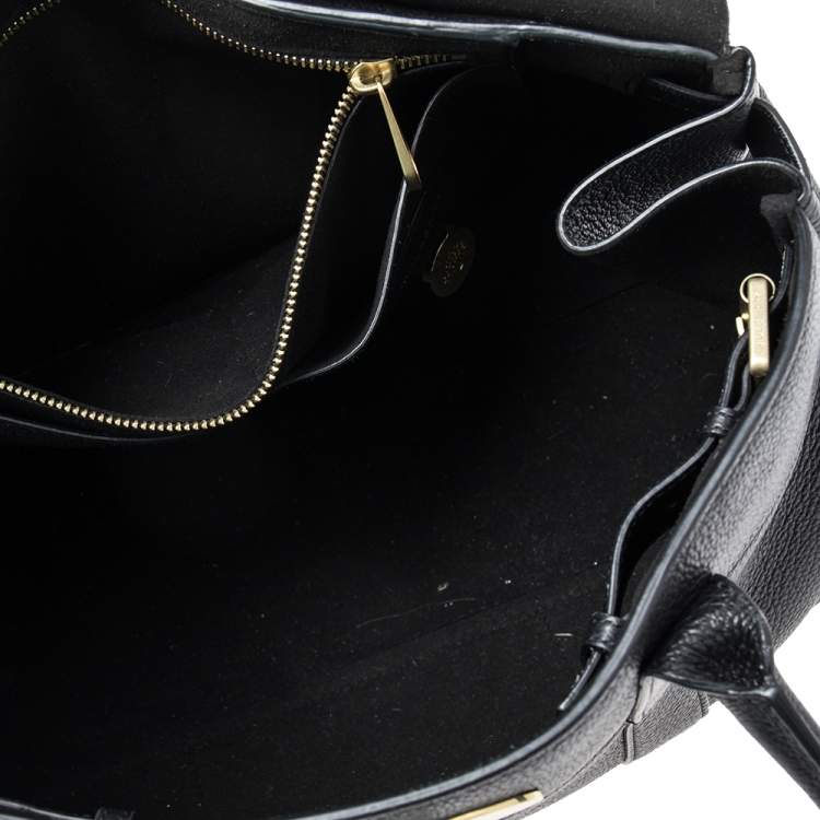 مملوكة مسبقًا Mulberry Black Leather Bayswater Satchel