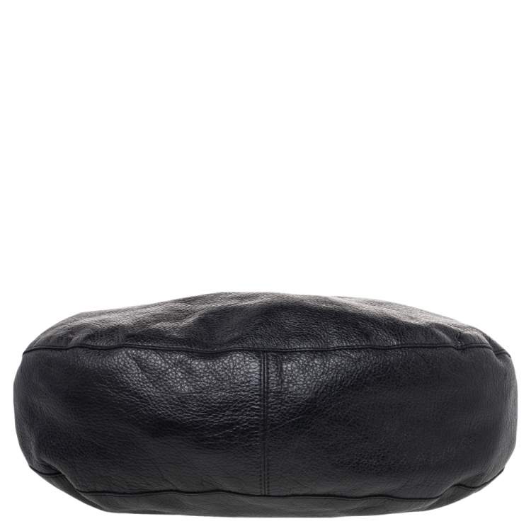 Pre Owned Mulberry Black Leather Medium Soft Spongy Daria Hobo