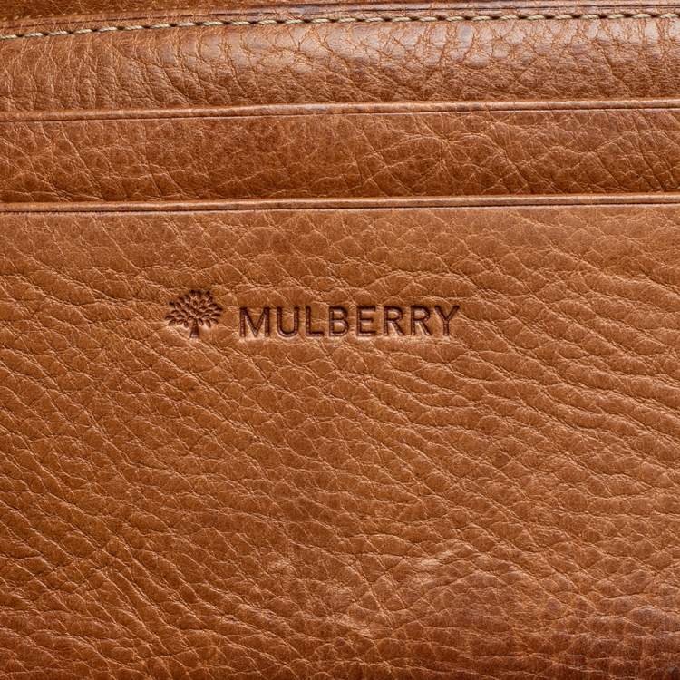 Pre Owned Mulberry Brown Leather Continental Wallet