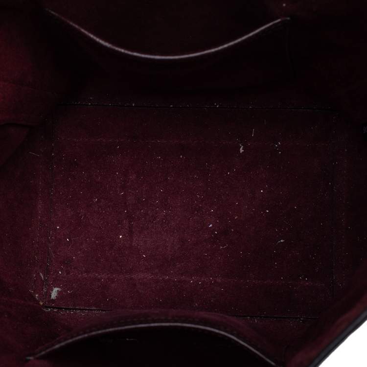 Pre Owned Mulberry Burgundy Leather Camden Press Studded Hobo