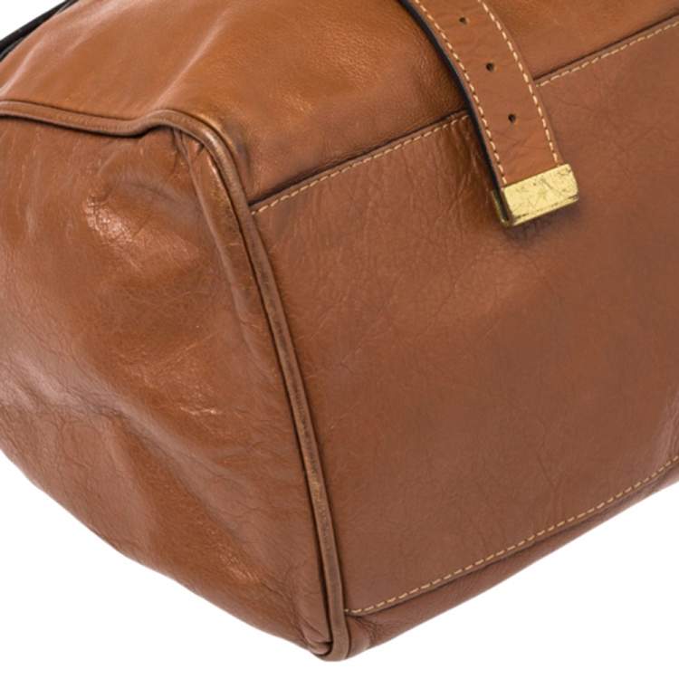 Pre Owned Mulberry Brown Leather Oversized Alexa Satchel