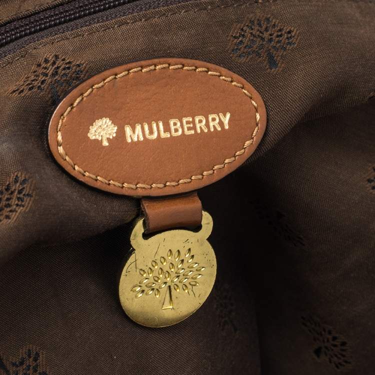 Pre Owned Mulberry Brown Leather Oversized Alexa Satchel