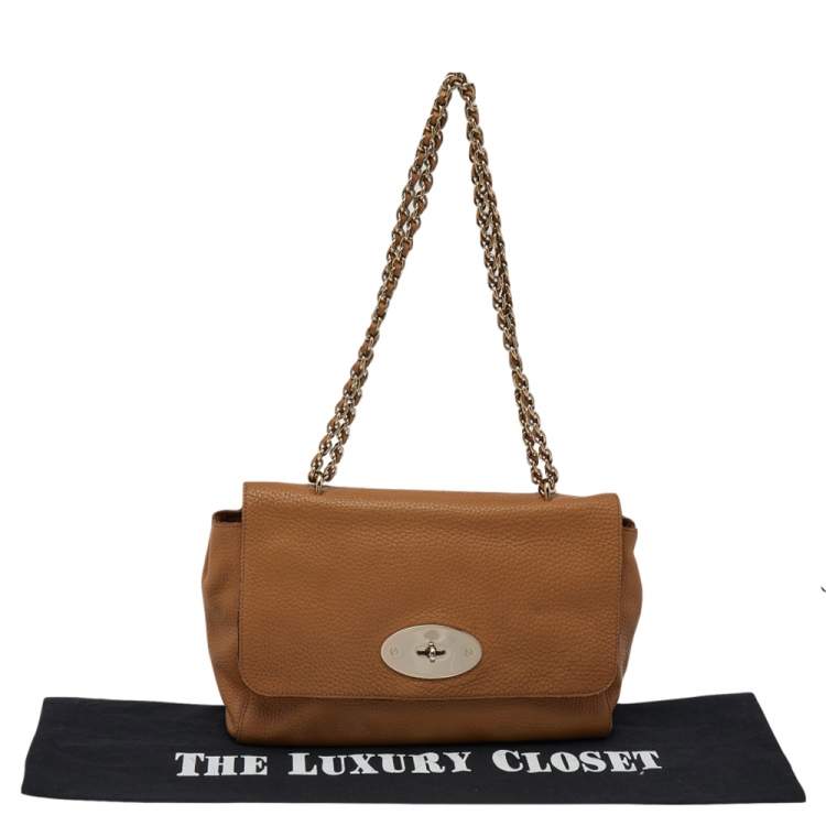 Pre Owned Mulberry Tan Leather Medium Lily Shoulder Bag