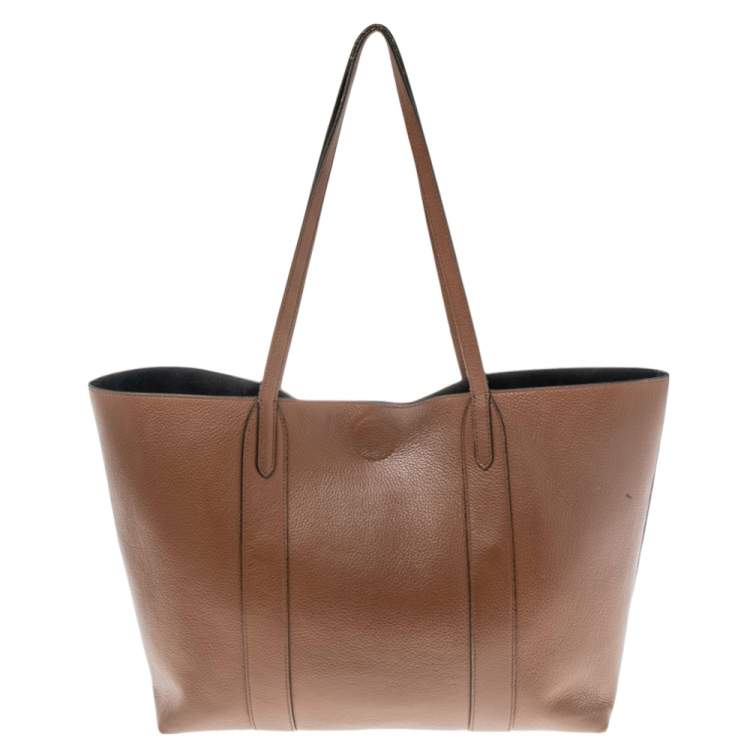 Pre Owned Mulberry Brown Leather Bayswater Tote