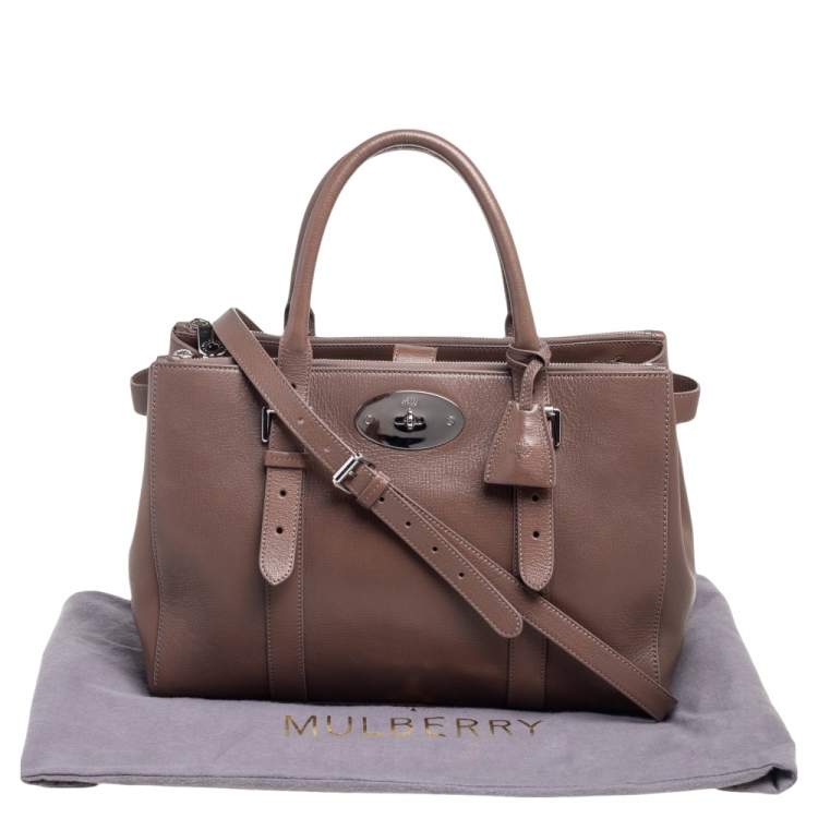 مملوكة مسبقًا Mulberry Brown Leather Bayswater Tote