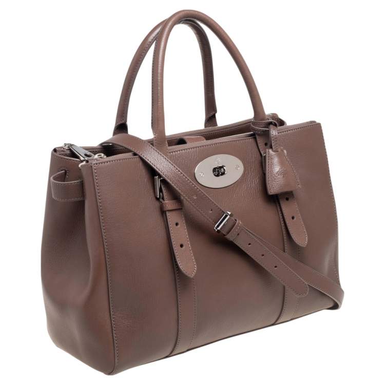 مملوكة مسبقًا Mulberry Brown Leather Bayswater Tote