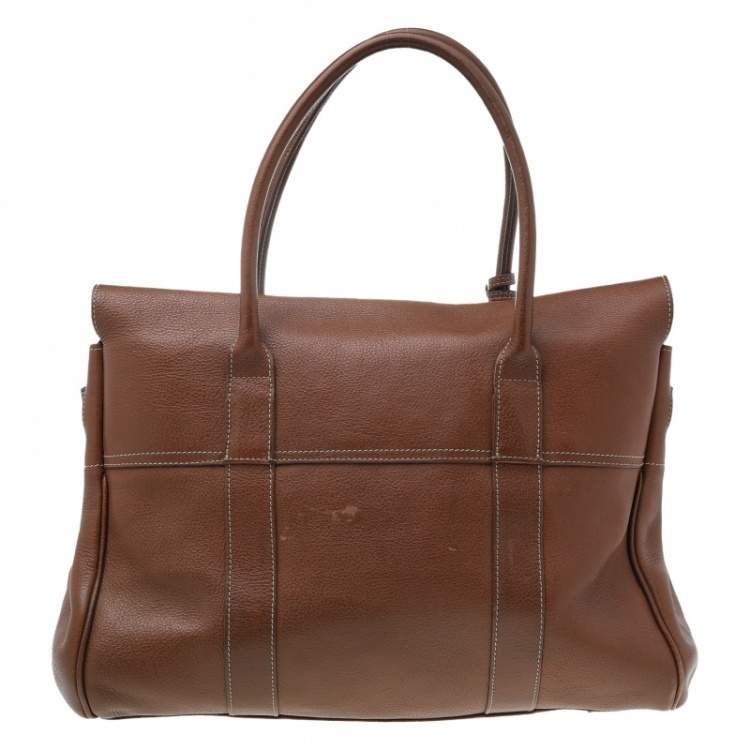 Pre Owned Mulberry Brown Leather Bayswater Satchel