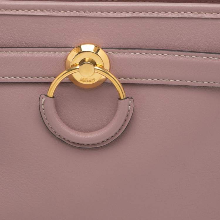 Pre Owned Mulberry Pink Leather Brockwell Shoulder Bag