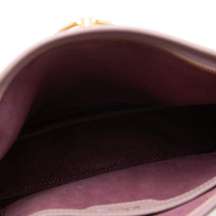 Pre Owned Mulberry Pink Leather Brockwell Shoulder Bag