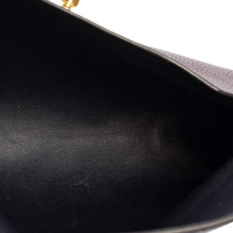 Pre Owned Mulberry Burgundy Leather Darley Cosmetic Pouch