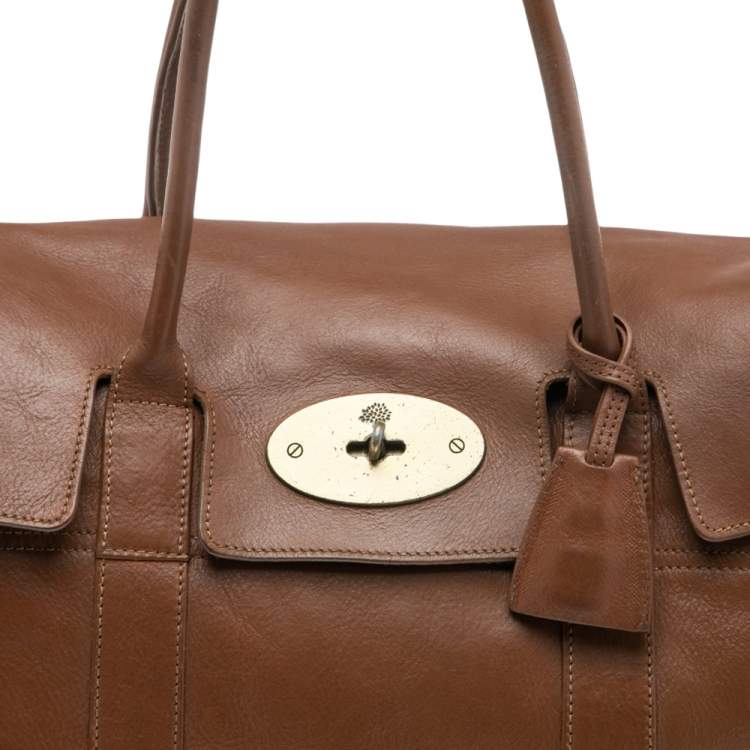 Pre Owned Mulberry Brown Leather Bayswater Satchel
