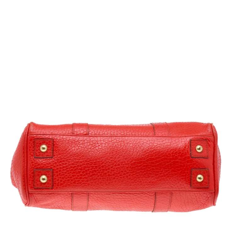 Pre Owned Mulberry Red Leather Bayswater Satchel