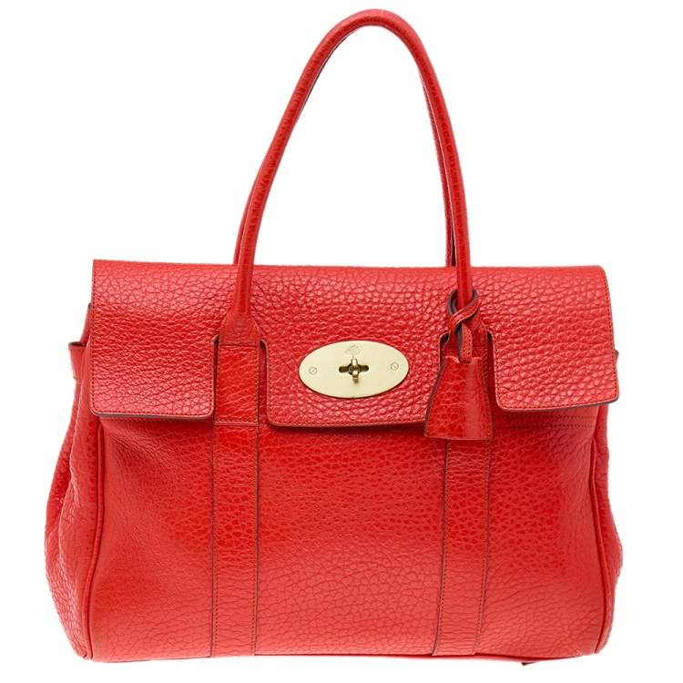 Mulberry bag red leather on sale