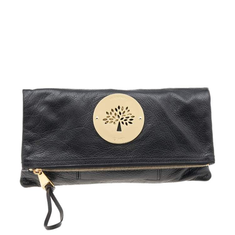 Daria leather clutch bag Mulberry Black in Leather - 22880448