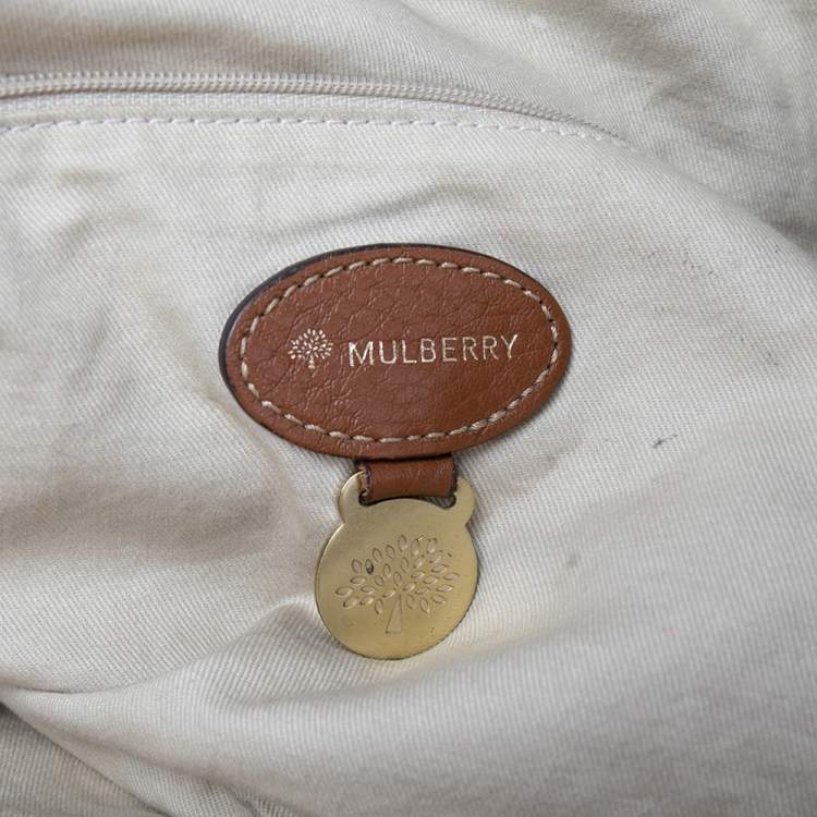 Pre Owned Mulberry Two Tone Brown Soft Leather Mitzy Tote