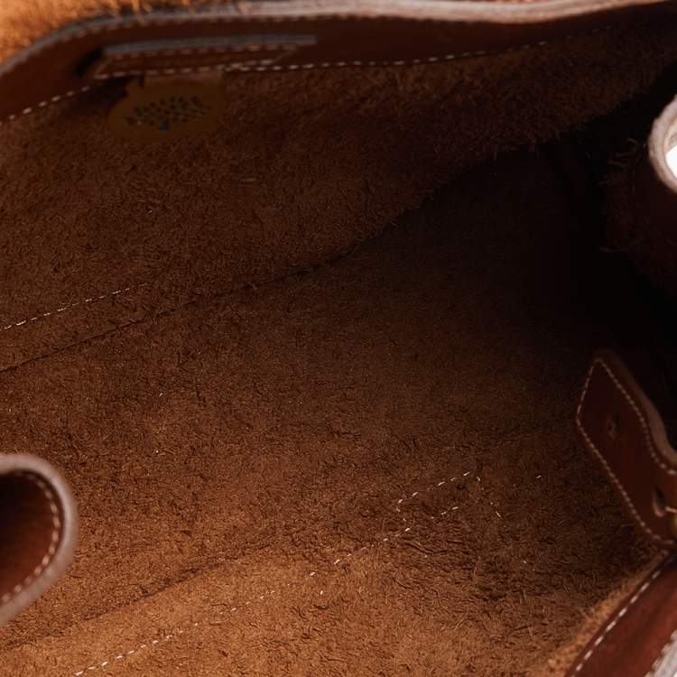 Pre Owned Mulberry Brown Leather Small Bayswater Satchel