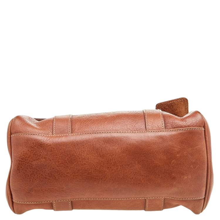 Pre Owned Mulberry Brown Leather Small Bayswater Satchel