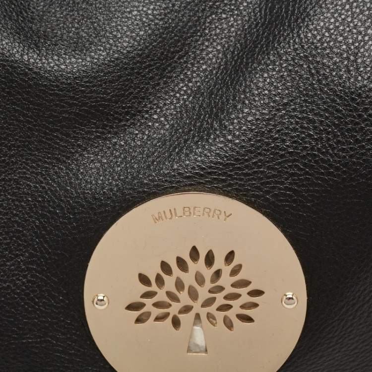 Pre Owned Mulberry Black Leather Large Daria Hobo