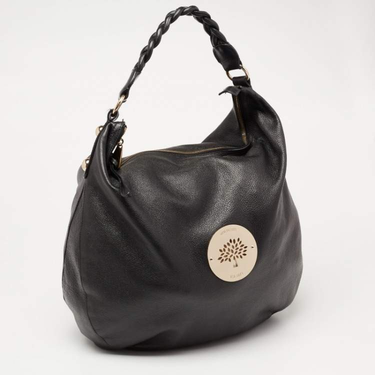 Pre Owned Mulberry Black Leather Large Daria Hobo