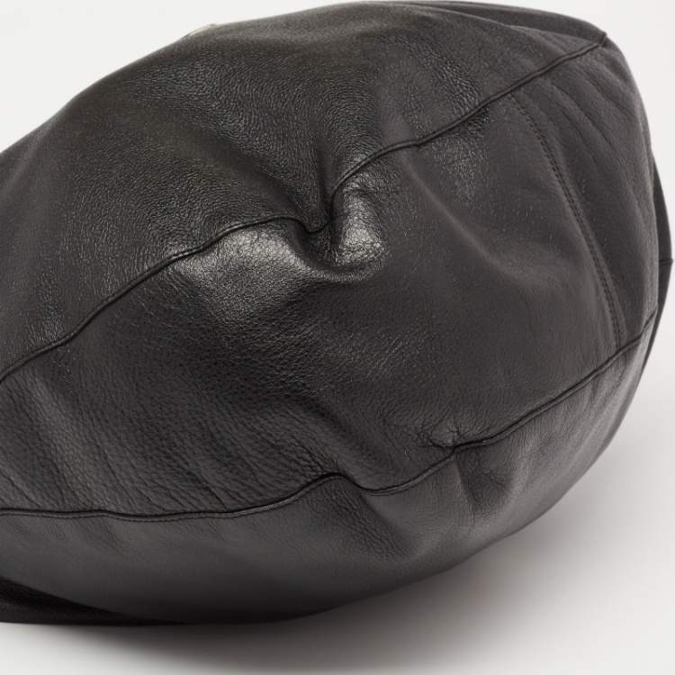 Pre Owned Mulberry Black Leather Large Daria Hobo