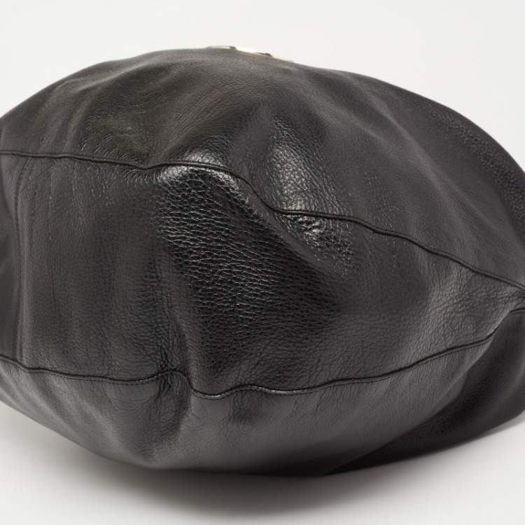 Pre Owned Mulberry Black Leather Large Daria Hobo