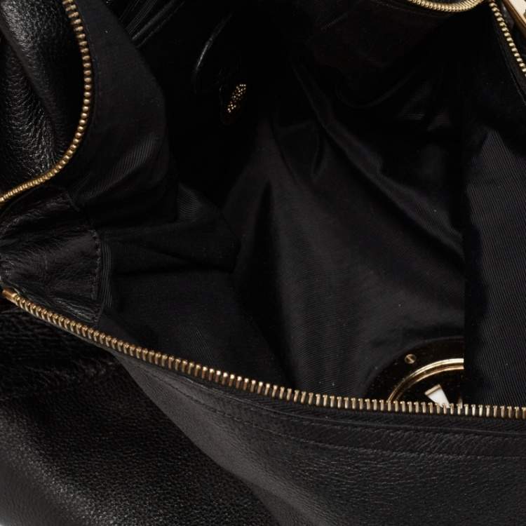 Pre Owned Mulberry Black Leather Large Daria Hobo