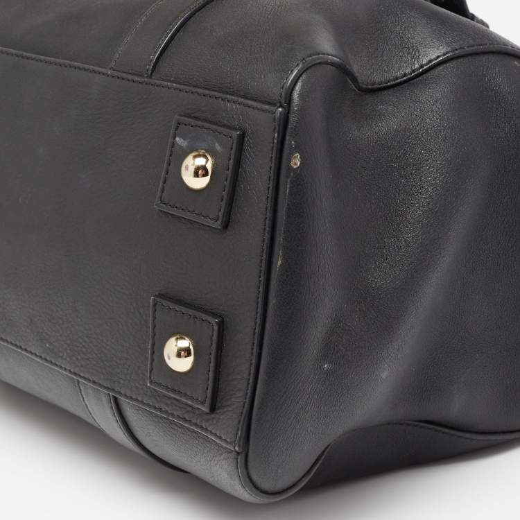Pre Owned Mulberry Black Leather Bayswater Tote