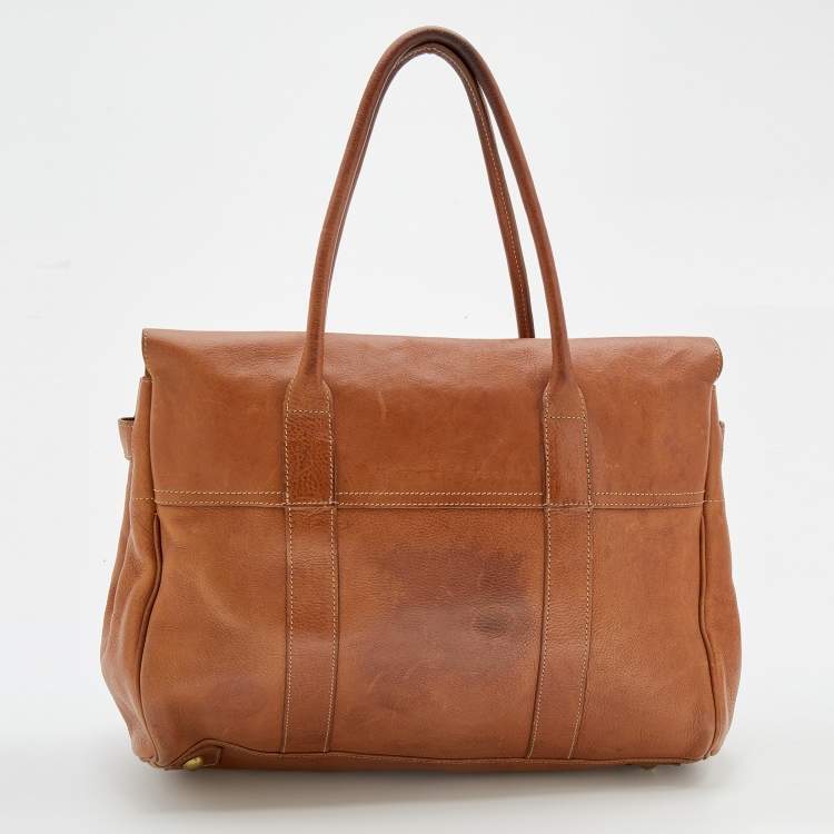 Pre Owned Mulberry Brown Leather Bayswater Satchel