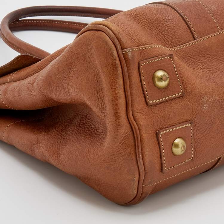 Pre Owned Mulberry Brown Leather Bayswater Satchel
