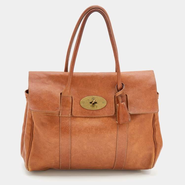 Pre Owned Mulberry Brown Leather Bayswater Satchel