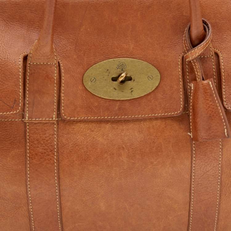 Pre Owned Mulberry Brown Leather Bayswater Satchel