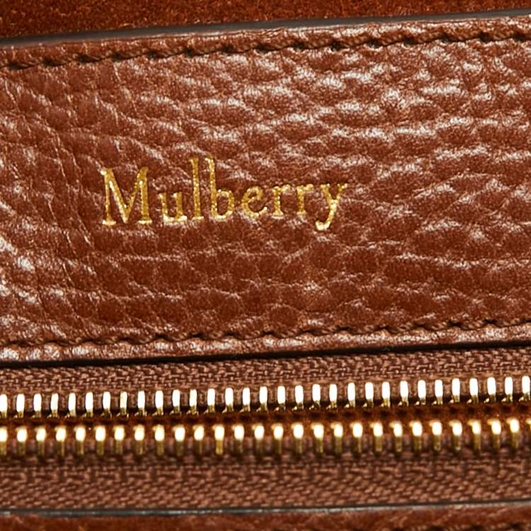 Pre Owned Mulberry Tan Leather Amberley Top Handle Bag