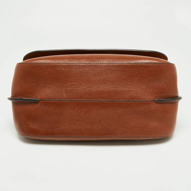 Pre Owned Mulberry Tan Leather Amberley Top Handle Bag