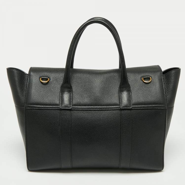 Pre Owned Mulberry Black Leather Bayswater Satchel