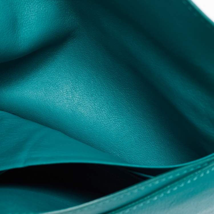 مملوكة مسبقًا Mulberry Green Leather Envelope Wallet