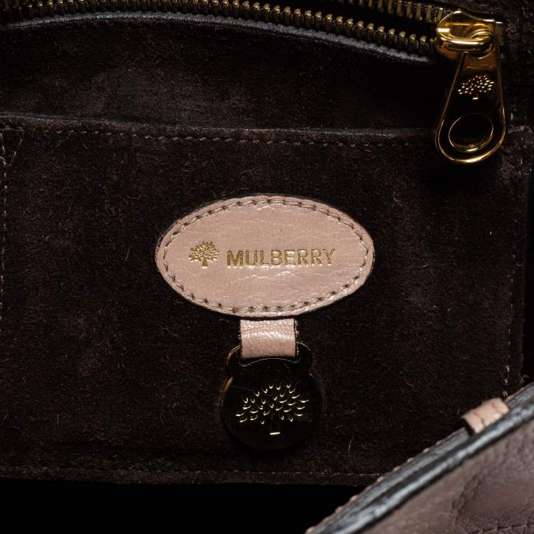 Pre Owned Mulberry Beige Leather Bayswater Satchel