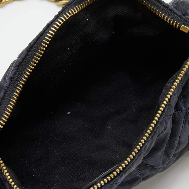 Pre Owned Mulberry Blue/Black Printed Nylon Crossbody Bag