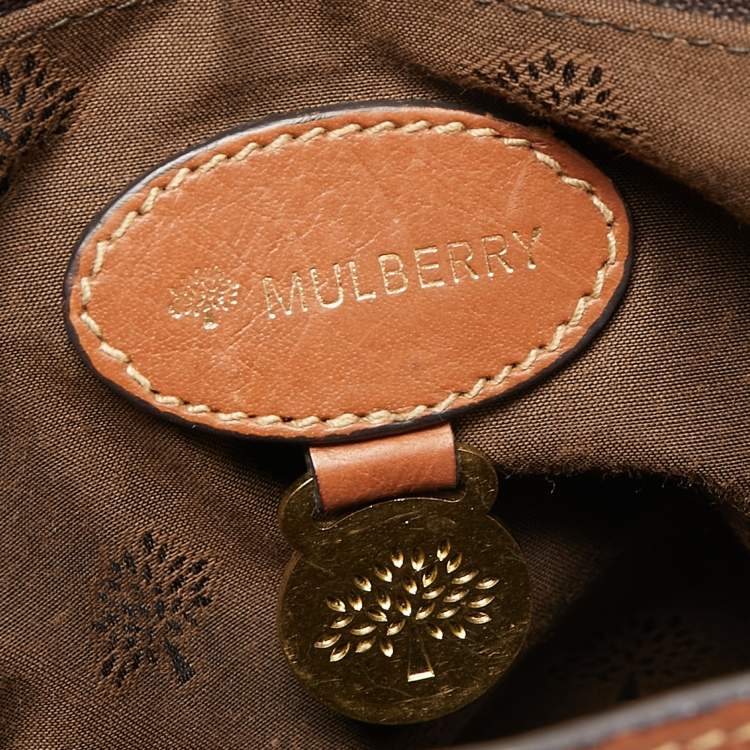 Pre Owned Mulberry Brown Leather Alexa Top Handle Bag