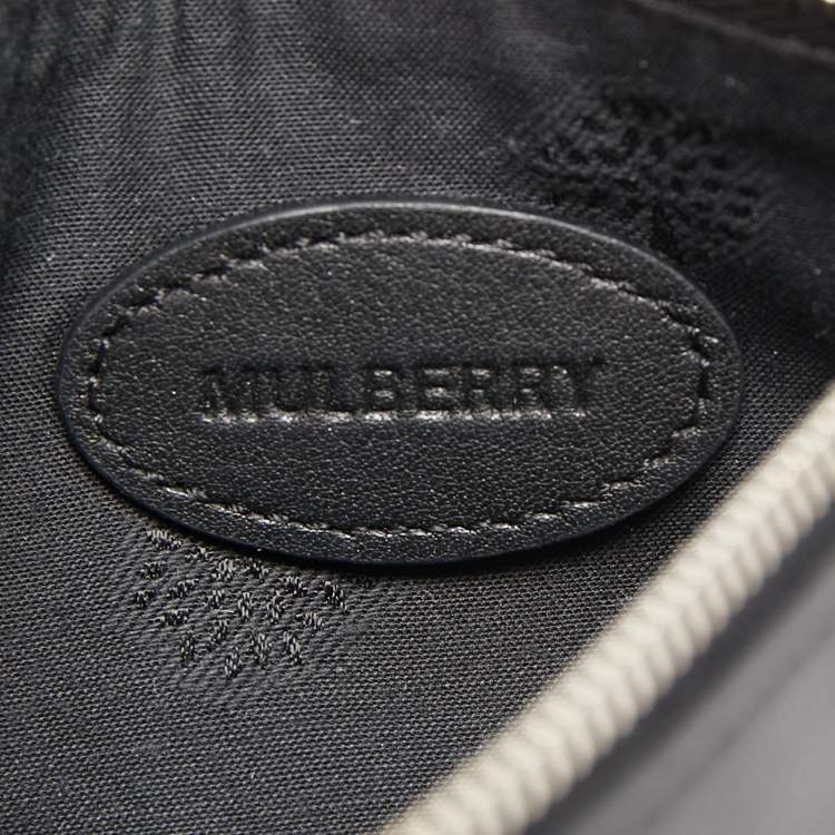 Pre Owned Mulberry Black Leather Chain Coin Purse
