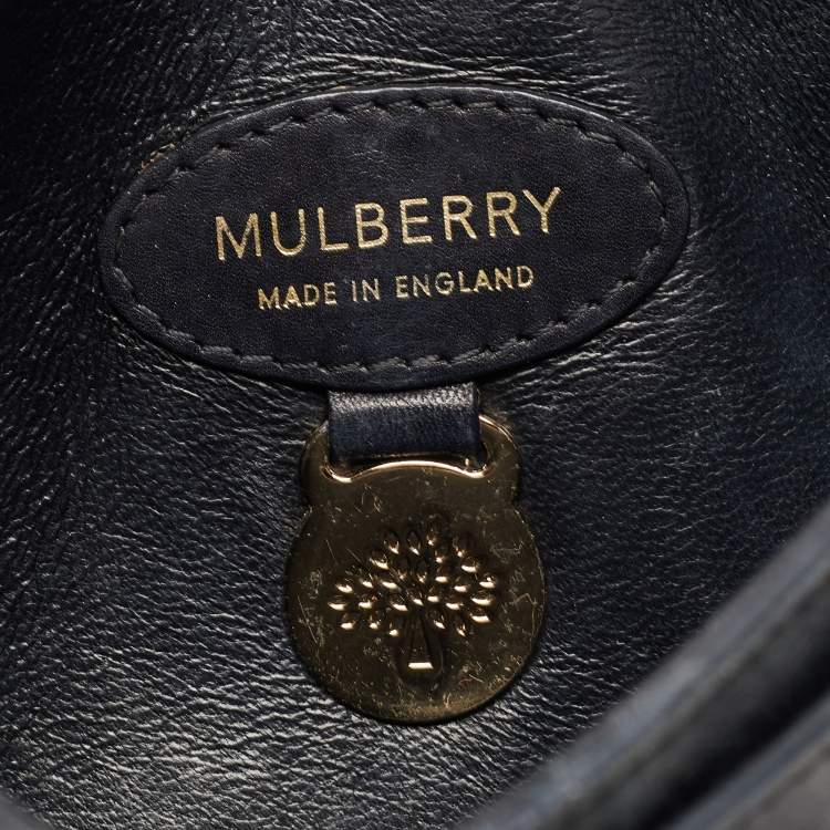 Pre Owned Mulberry Black Leather Kensel Shoulder Bag