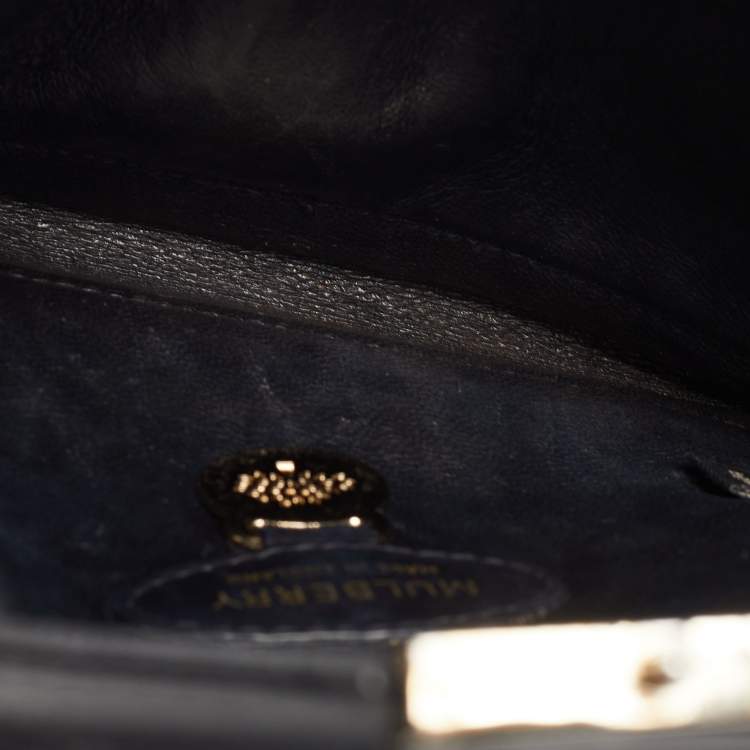Pre Owned Mulberry Black Leather Kensel Shoulder Bag