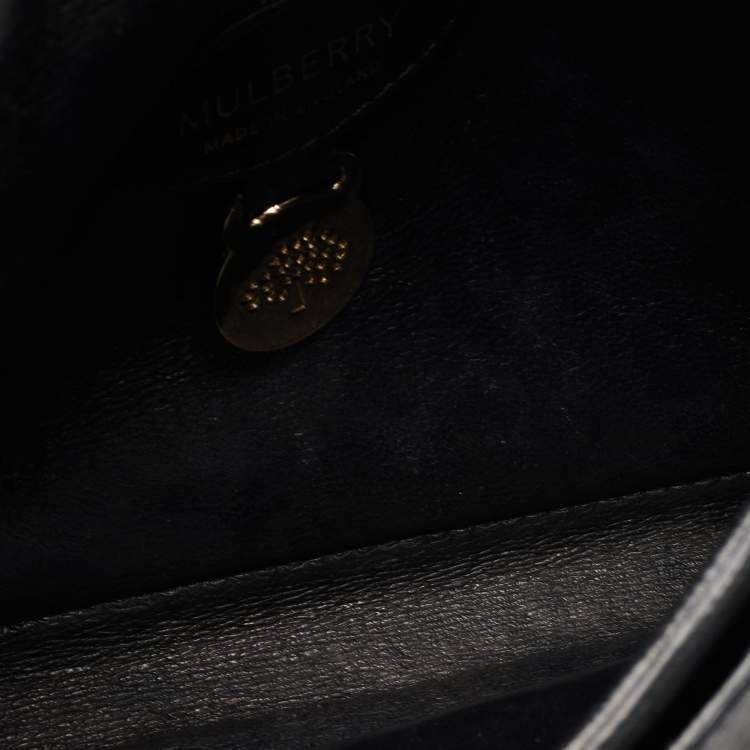 Pre Owned Mulberry Black Leather Kensel Shoulder Bag