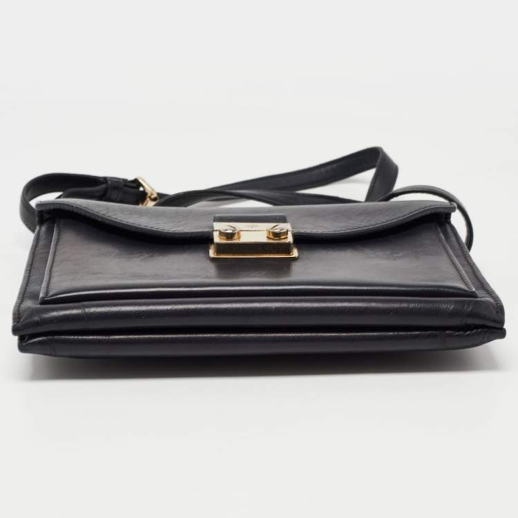 Pre Owned Mulberry Black Leather Kensel Shoulder Bag