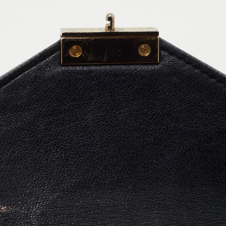 Pre Owned Mulberry Black Leather Kensel Shoulder Bag