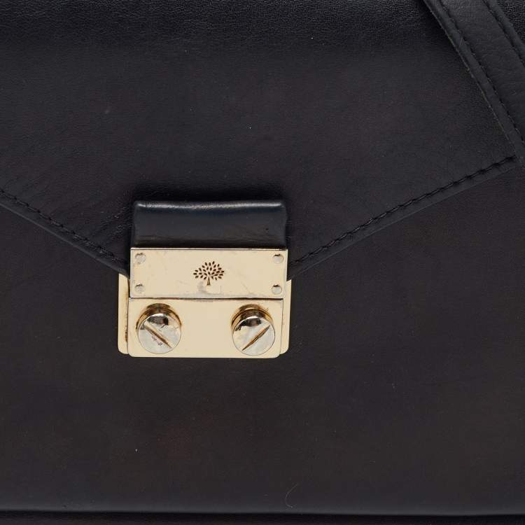 Pre Owned Mulberry Black Leather Kensel Shoulder Bag