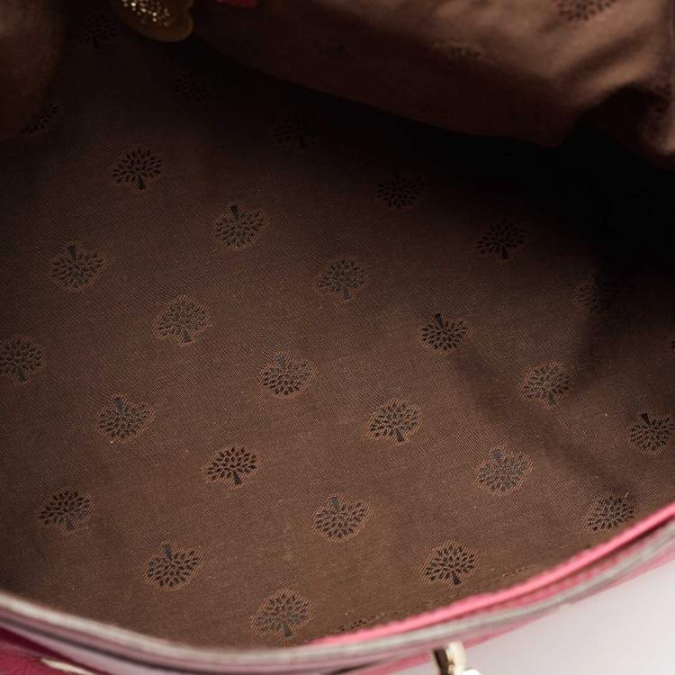Pre Owned Mulberry Pink Leather Alexa Satchel